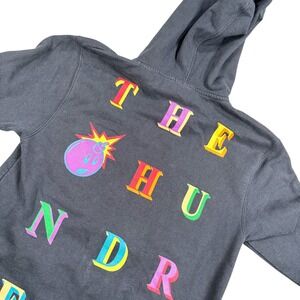 Rare The Hundreds Adam Bomb Zip-up Hoodie Y2K Sweatshirt Vintage Logo Design L